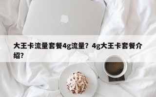 大王卡流量套餐4g流量？4g大王卡套餐介绍？