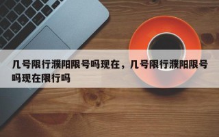 几号限行濮阳限号吗现在，几号限行濮阳限号吗现在限行吗